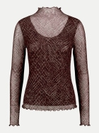 Zero Mesh-Shirt mit Muster 9871-Grey/Brown bei Robert Ley