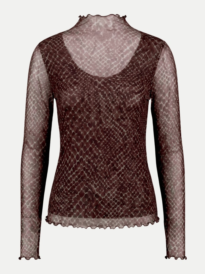 Zero Mesh-Shirt mit Muster bei Robert Ley