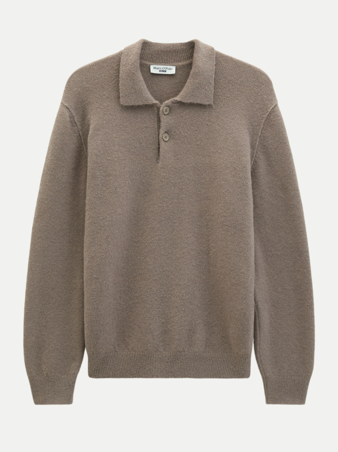 Marc O'Polo DENIM Strick-Poloshirt Langarm bei Robert Ley