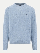 Fynch-Hatton Pullover mit Rundhalsausschnitt aus Woll-Mix 660-air blue bei Robert Ley