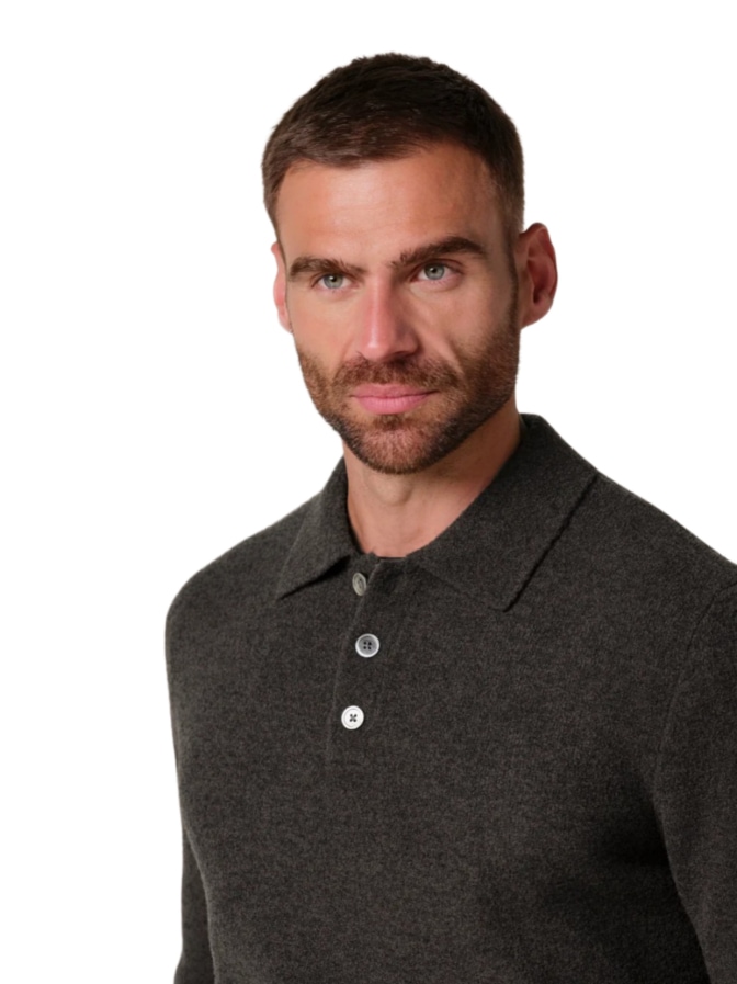 PROFUOMO Strick-Poloshirt Langarm bei Robert Ley