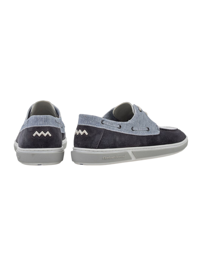 van Bommel Schuhe Dark Blue Suede bei Robert Ley