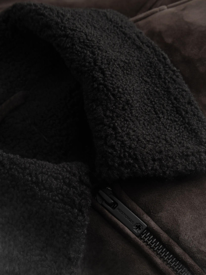 Strellson Lederjacke mit Lammfell-Optik bei Robert Ley