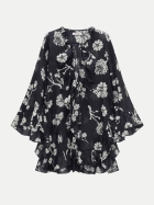 Dorothee Schumacher Bluse FLORAL DAYDREAM 080-navy shell bei Robert Ley