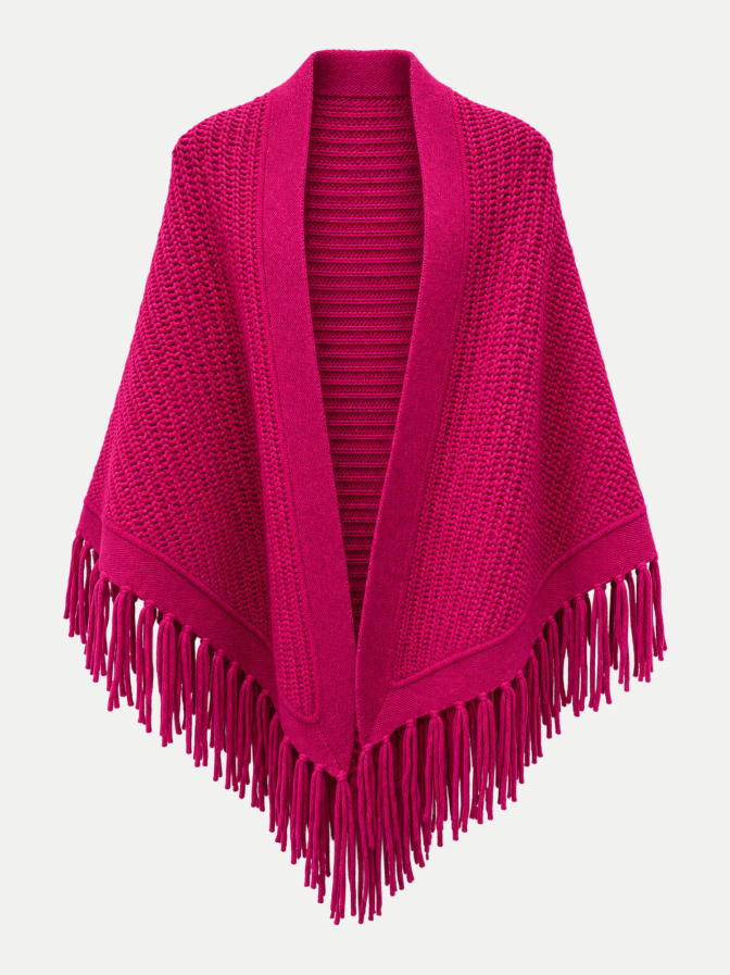 Robert Ley Strickcape aus Wolle-Kaschmir-Mix bei Robert Ley