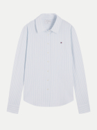 Tommy Hilfiger Slim-Fit Hemd mit Logo 0FA-WHITE bei Robert Ley