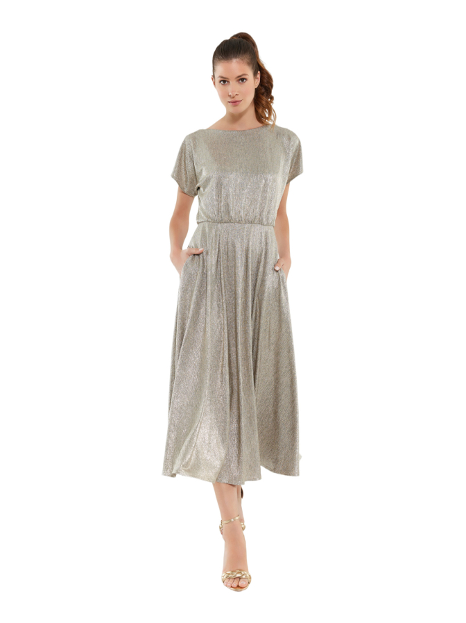 Swing Cocktailkleid aus Satinchiffon bei Robert Ley