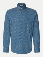 Gant Hemd aus Leinen-Baumwoll-Mix 442-VINTAGE BLUE bei Robert Ley