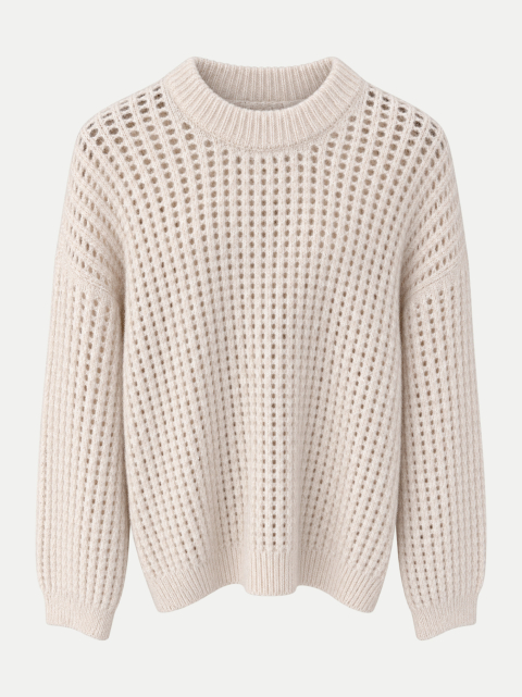 Peserico Lochstrickpullover mit Glitzersteinen bei Robert Ley