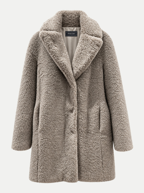 White Label Kunstfellmantel in Teddy-Optik bei Robert Ley