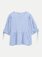 Tom Tailor Denim Gestreifte Bluse 40173-blue white vertical stripe bei Robert Ley