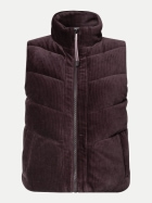 Cecil Cord-Weste mit Steppmuster 17749-berry red bei Robert Ley