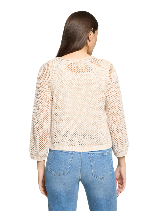 Cartoon Strickjacke mit Ajour-Muster bei Robert Ley