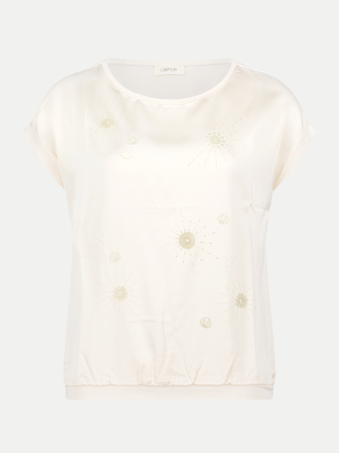 Cartoon T-Shirt mit Sonnenmuster bei Robert Ley