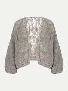 Maiami Strickjacke aus Mohair-Mix silver bei Robert Ley