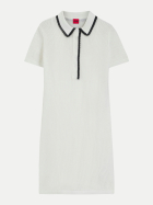 HUGO Kleid mit Polokragen 115-Open White bei Robert Ley