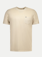 NZA New Zealand Auckland Basic T-Shirt mit Brusttasche 1109-FRESH SAND bei Robert Ley