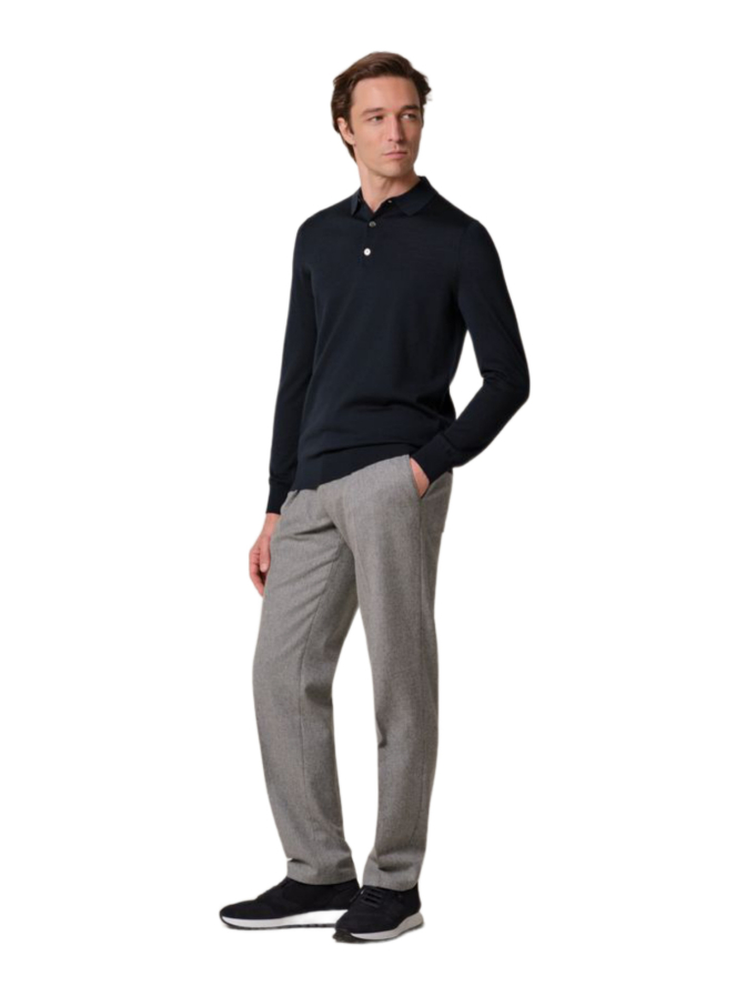 PROFUOMO Pullover mit Polokragen aus Wolle bei Robert Ley