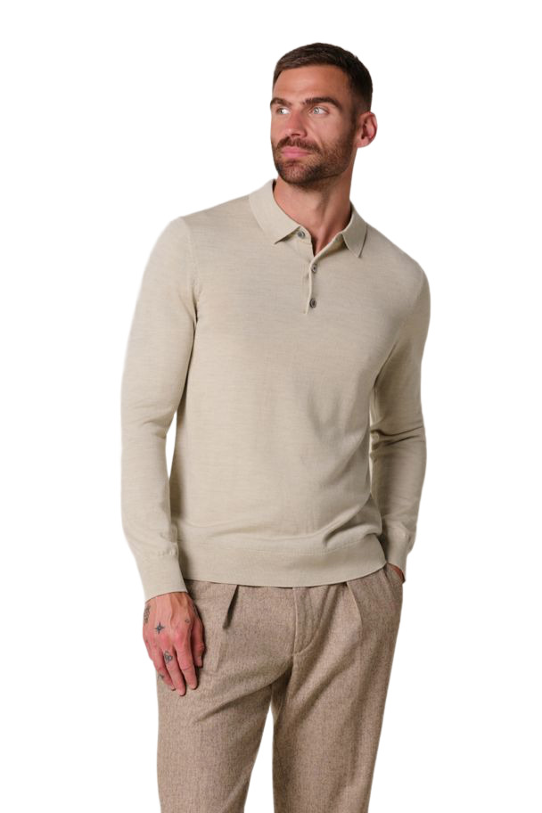 PROFUOMO Pullover mit Polokragen aus Wolle bei Robert Ley