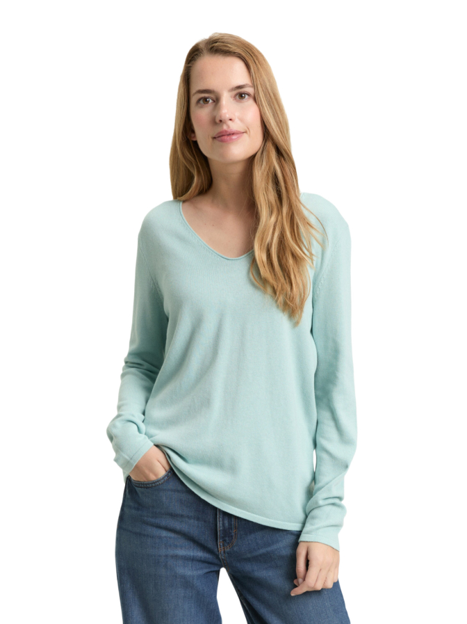 Tom Tailor Casual Pullover mit V-Ausschnitt bei Robert Ley