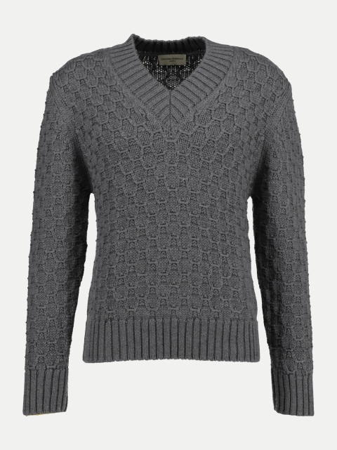 Officine Générale Strickpullover Francis aus Merinowolle bei Robert Ley