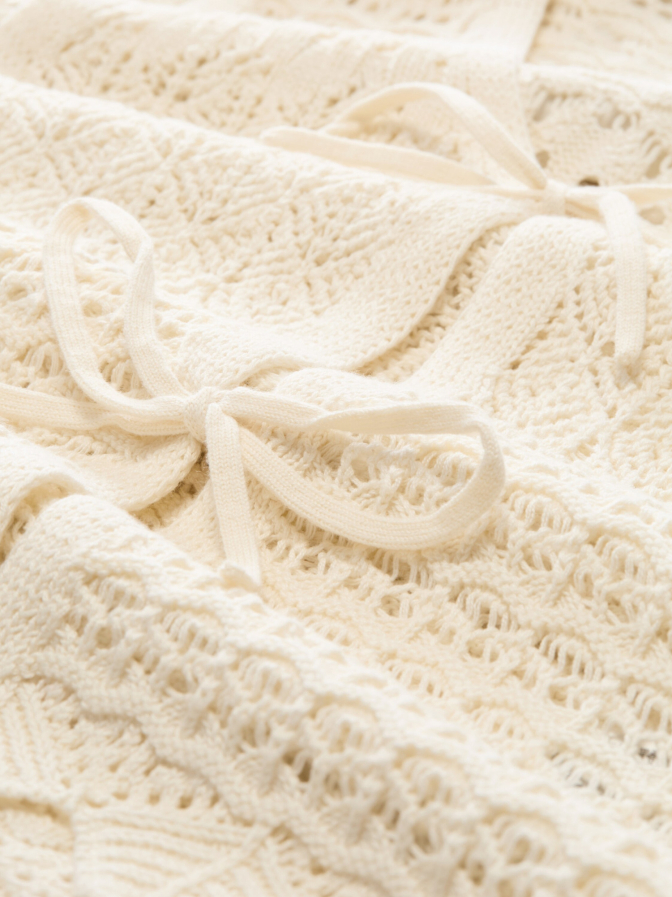 Tom Tailor Denim Gestrickte Weste mit Schleifen bei Robert Ley