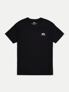 Alpha Industries T-Shirt mit Backprint-Logo 03black-03black bei Robert Ley