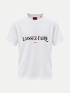 HUGO T-Shirt Dikems mit Schriftzug 100-White bei Robert Ley