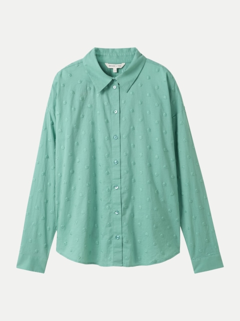 Tom Tailor Denim Bluse mit gepunkteter Struktur bei Robert Ley