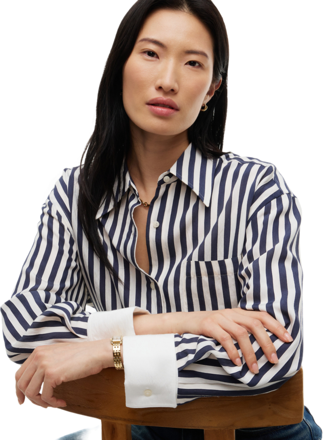 Tommy Hilfiger Hemdbluse FLUID DOUBLE bei Robert Ley