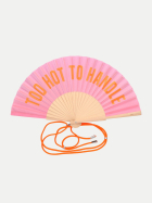 Giftcompany Fächer mit Motiv 23cm rosa Too hot to handle bei Robert Ley