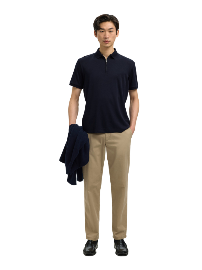 SELECTED HOMME Polohemd mit Reißverschluss bei Robert Ley