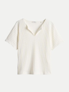 Opus Jerseyshirt Sombri in Rippoptik 1004-milk bei Robert Ley