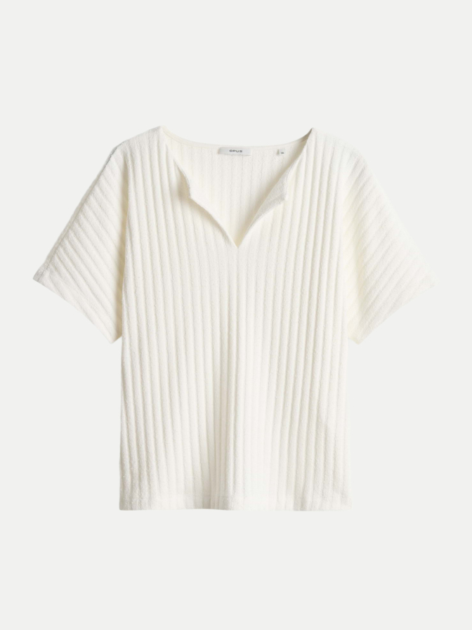 Opus Jerseyshirt Sombri in Rippoptik bei Robert Ley