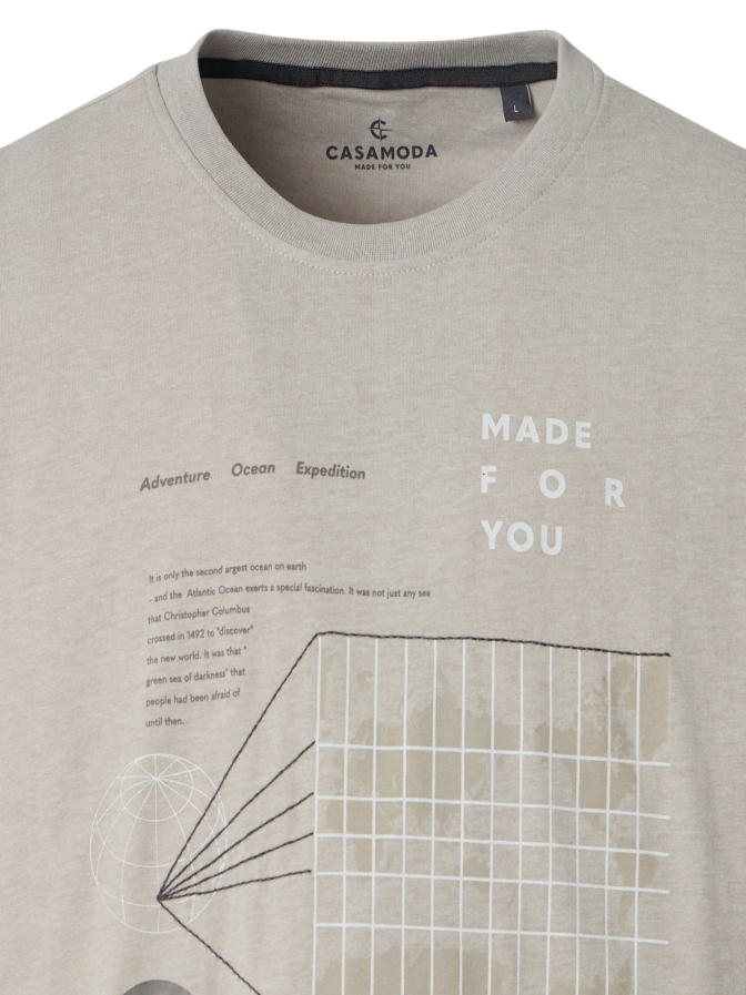 Casamoda T-Shirt mit Schriftzug bei Robert Ley