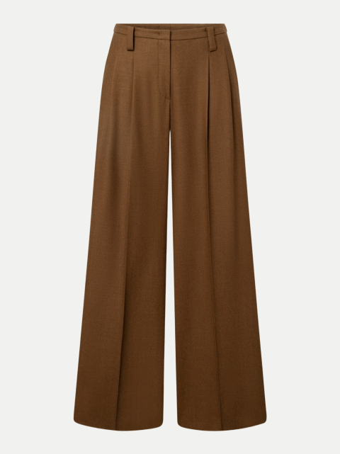 Windsor Women Wide-Leg Hose aus Woll-Seide-Mix bei Robert Ley