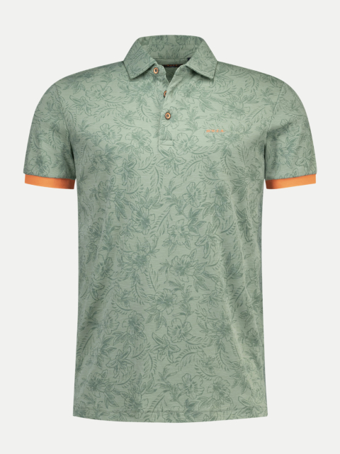 NZA New Zealand Auckland Polohemd mit Allover-Print bei Robert Ley