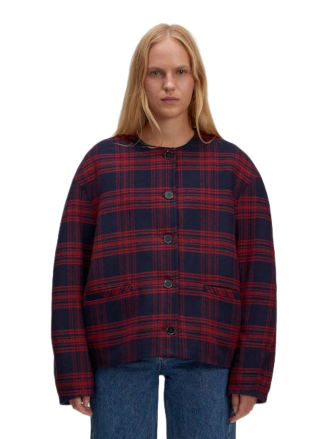 EDITED Wolljacke mit Karo-Muster bei Robert Ley