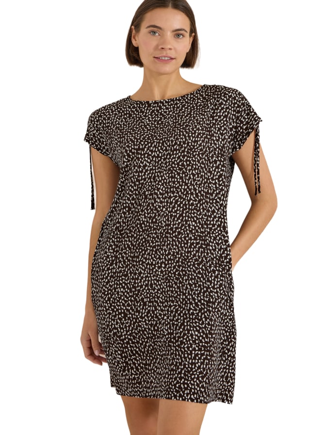 Cecil Knielanges Kleid mit Capsleeves bei Robert Ley
