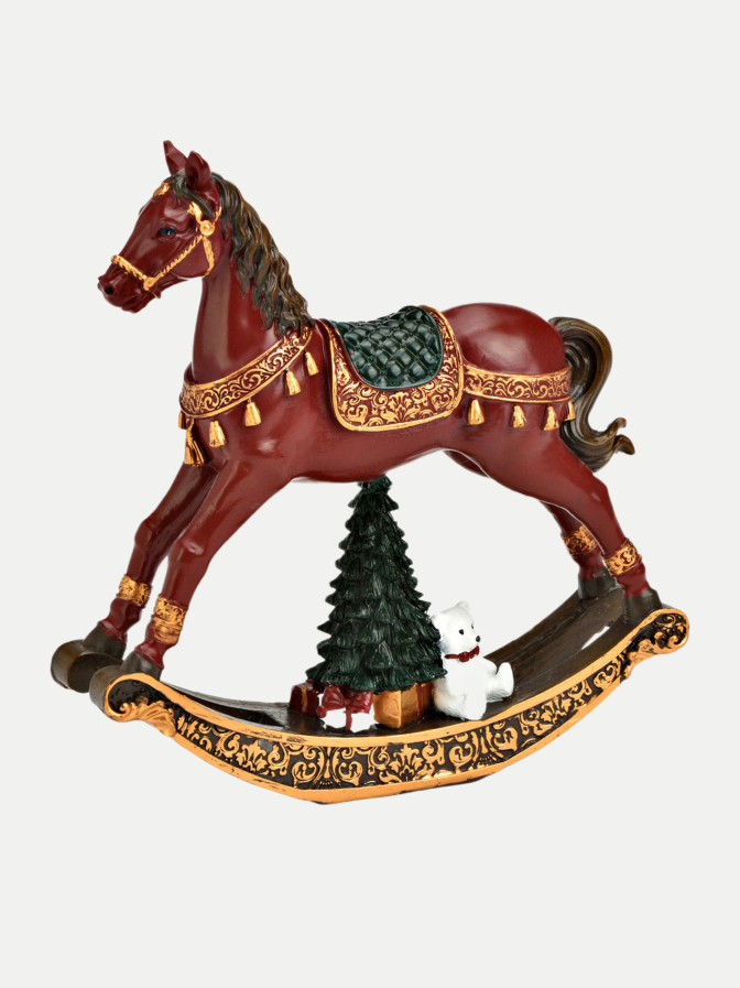 G.WURM Schaukelpferd mit Tannenbaum bei Robert Ley