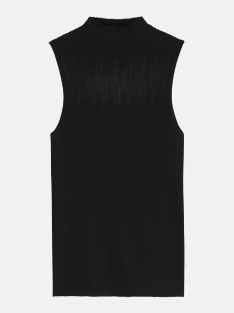 HUGO Gestricktes Top mit transparenter Partie bei Robert Ley