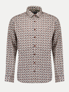 No Excess Freizeithemd mit Retro-Print 048-Caramel bei Robert Ley