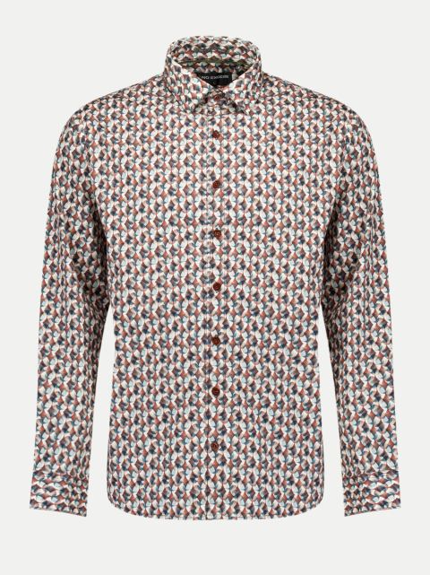 No Excess Freizeithemd mit Retro-Print bei Robert Ley