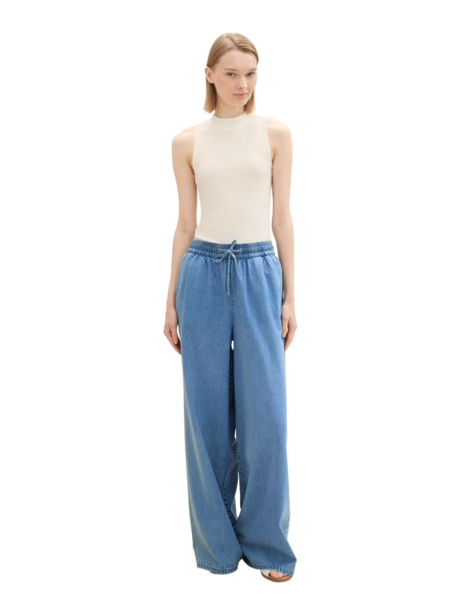 Tom Tailor Denim Ripp-Top mit Stehkragen bei Robert Ley