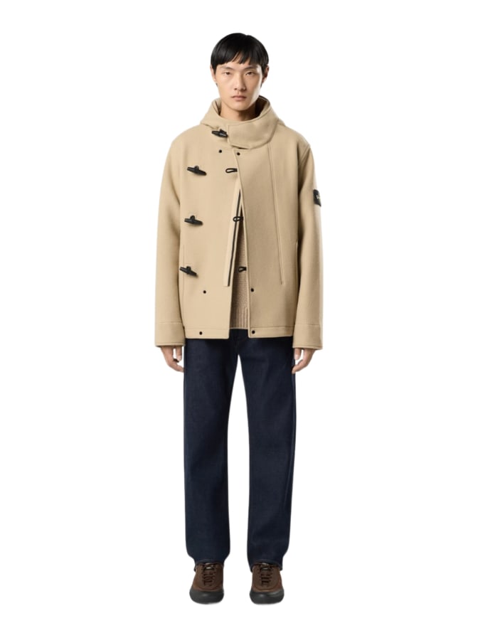 Stone Island Kurzer Parka aus Woll-Kaschmir-Mix bei Robert Ley