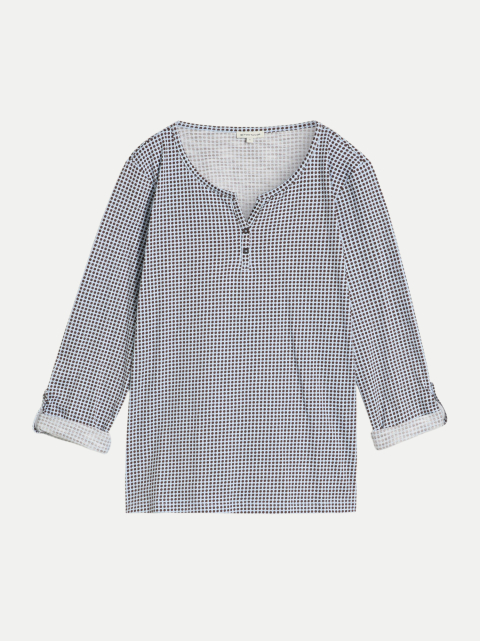 Tom Tailor Casual Langarmshirt mit Henley-Kragen bei Robert Ley