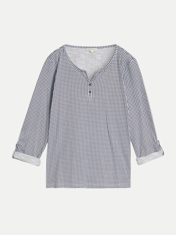 Tom Tailor Casual Langarmshirt mit Henley-Kragen bei Robert Ley