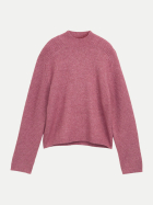 Tom Tailor Denim Pullover mit Stehkragen 40765-dusty berry melange bei Robert Ley