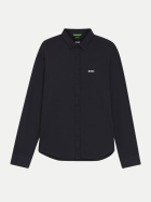 Boss Green Hemd aus Baumwolljersey 402-Dark Blue bei Robert Ley