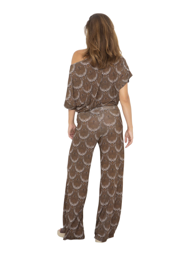 Marivie Wide-Leg Hose mit Allover-Print bei Robert Ley